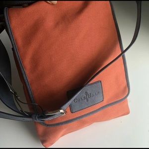 Cole Haan Canvas & Leather Unisex Crossbody Bag